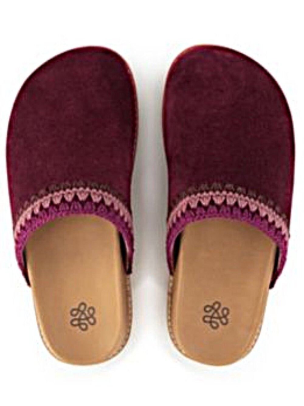 THE SAK Suede Bolinas Lug Sole Clogs Black Cherry